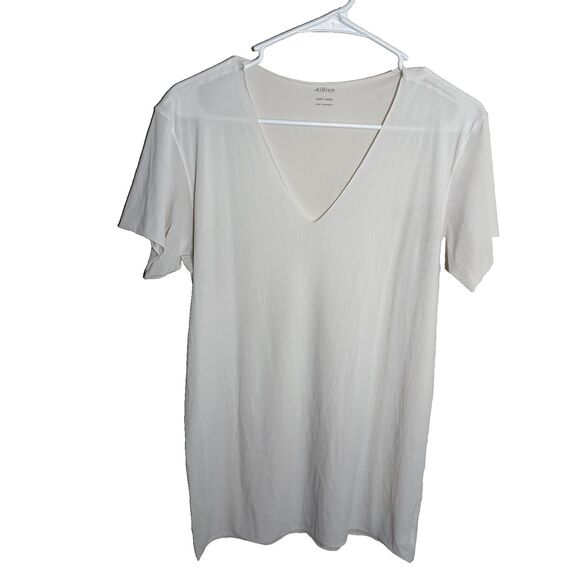 Uniqlo T-Shirt Women's Medium Sheer Airism Short Sleeve Mesh Top Athletic - Picture 1 of 9
